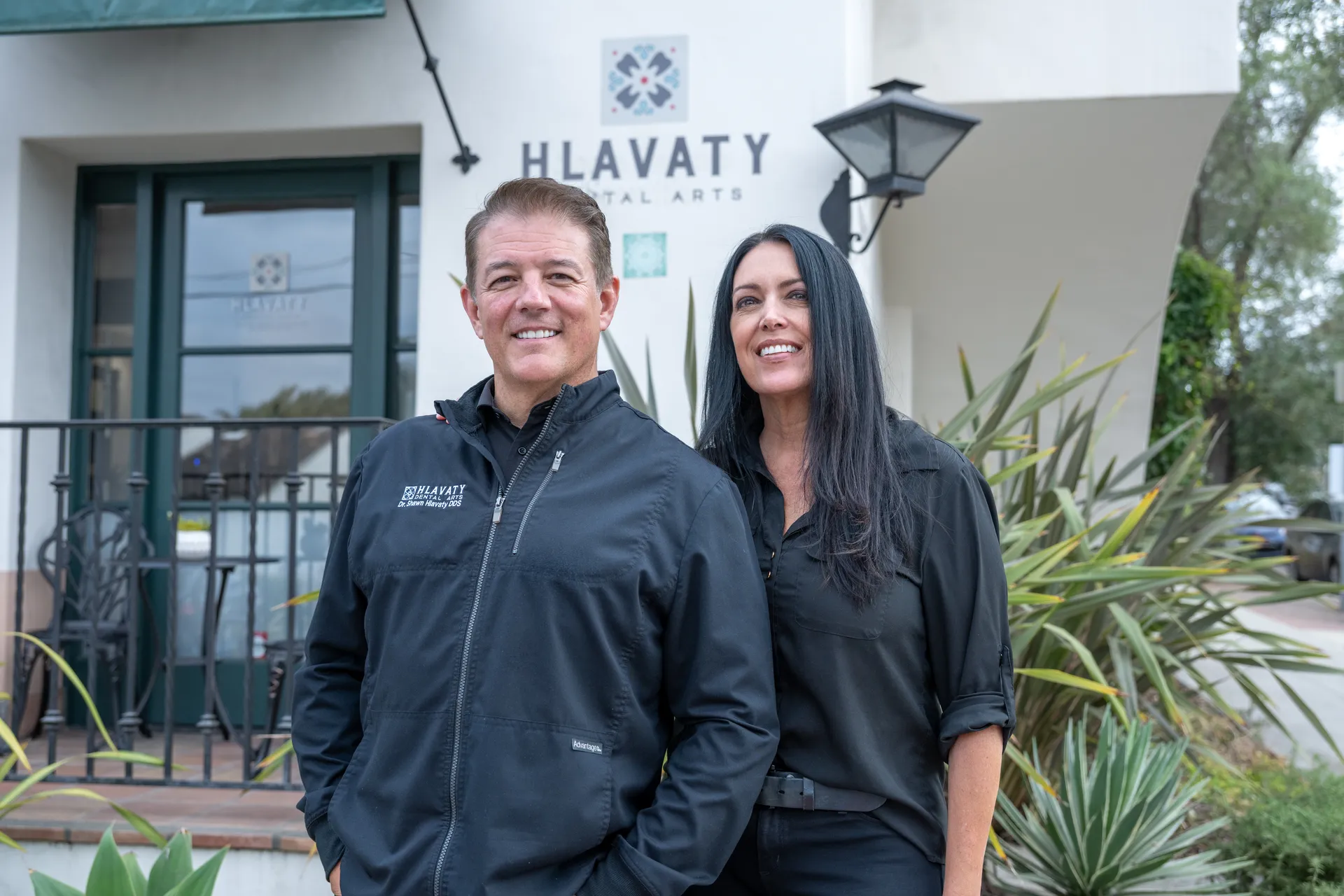 Dr. Shawn Hlavaty outside Hlavaty Dental Arts in downtown Santa Barbara